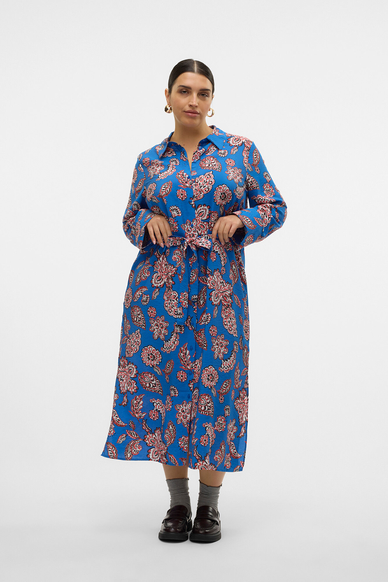 Vero Moda Curve Vestido midi camisero talla grande