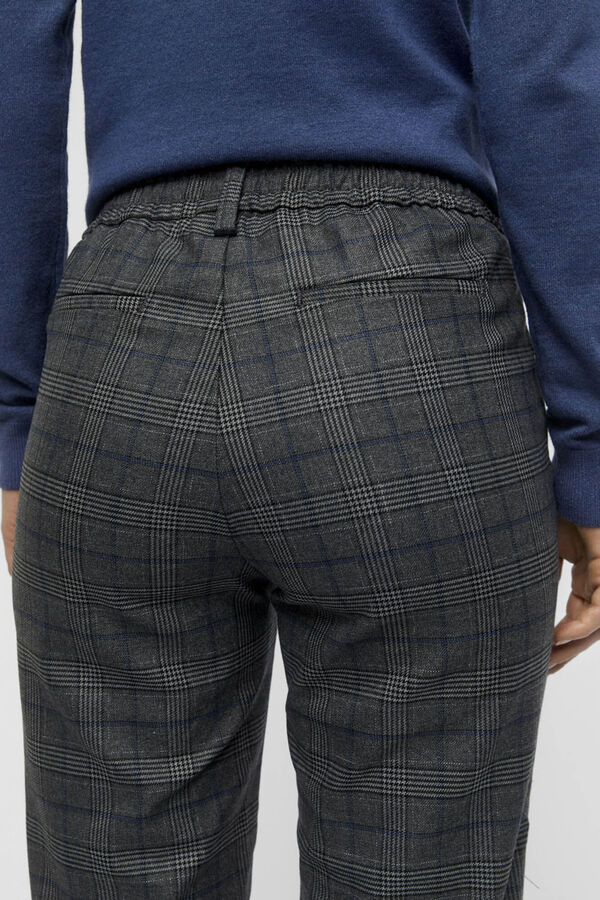 Object Pantal&oacute;n largo de corte recto Negro