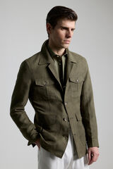 PuroEGO Chaqueta sahariana verde militar Verde
