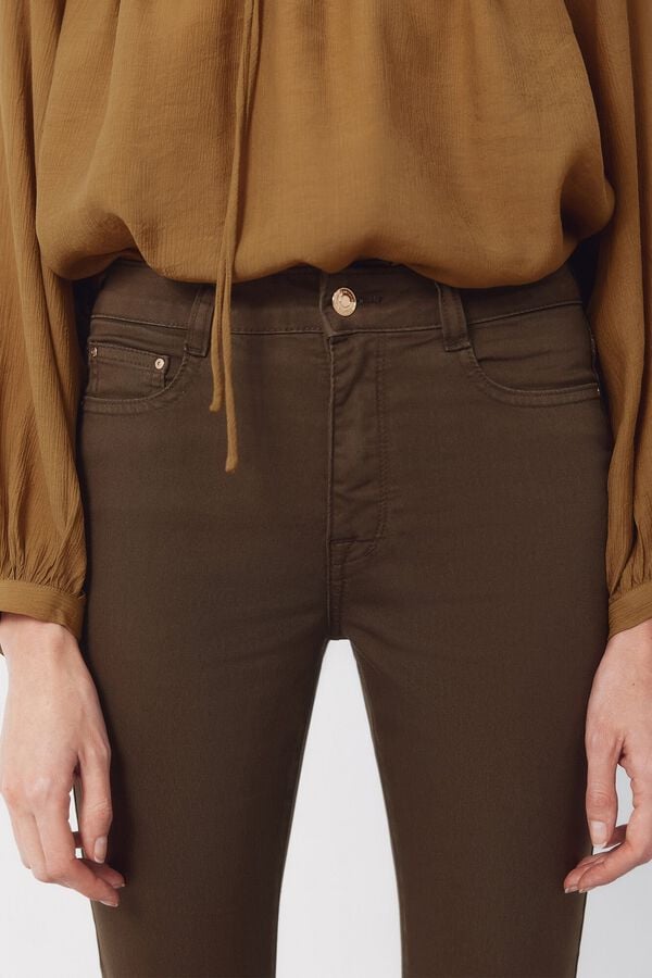 Cortefiel Jeans Sensational Skinny color Verde