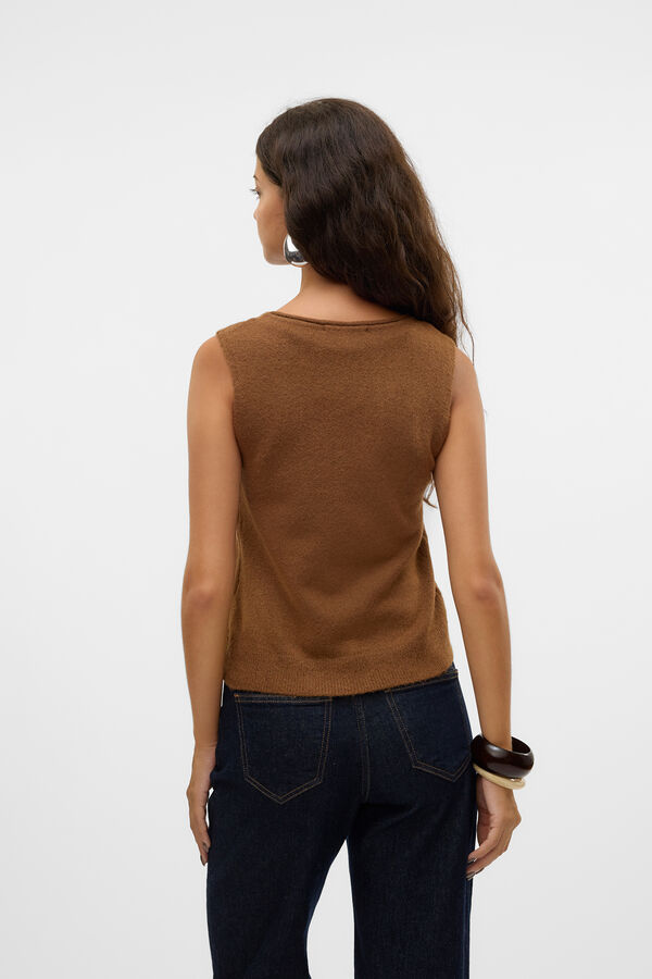 Vero Moda Colete de malha  Castanho