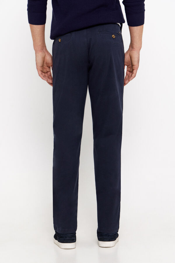 Cortefiel Pantal&oacute;n chino regular fit Azul marino