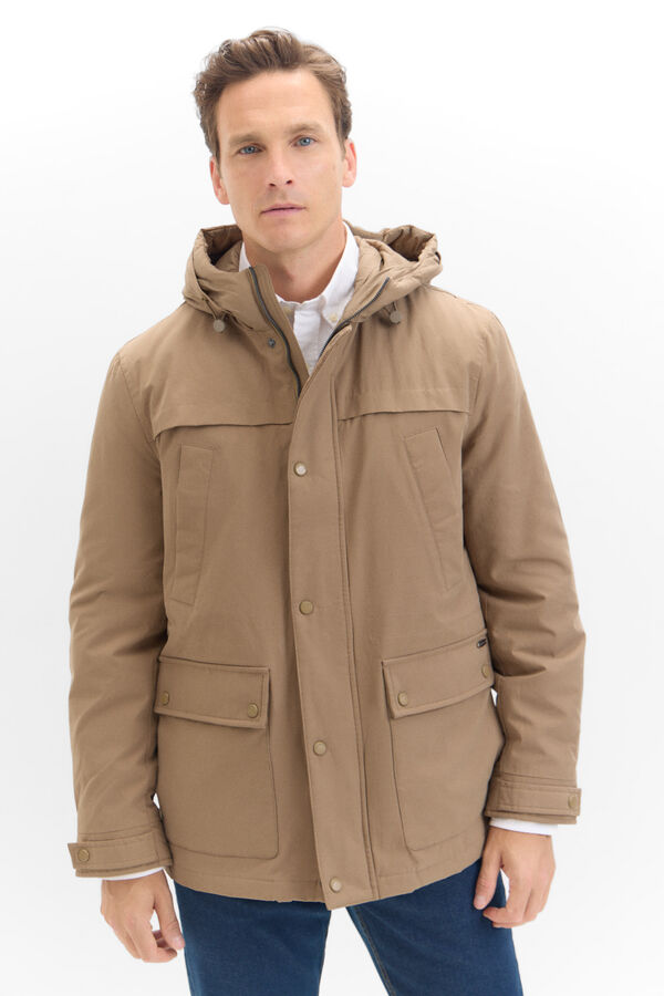 Cortefiel Parka leve Tostado