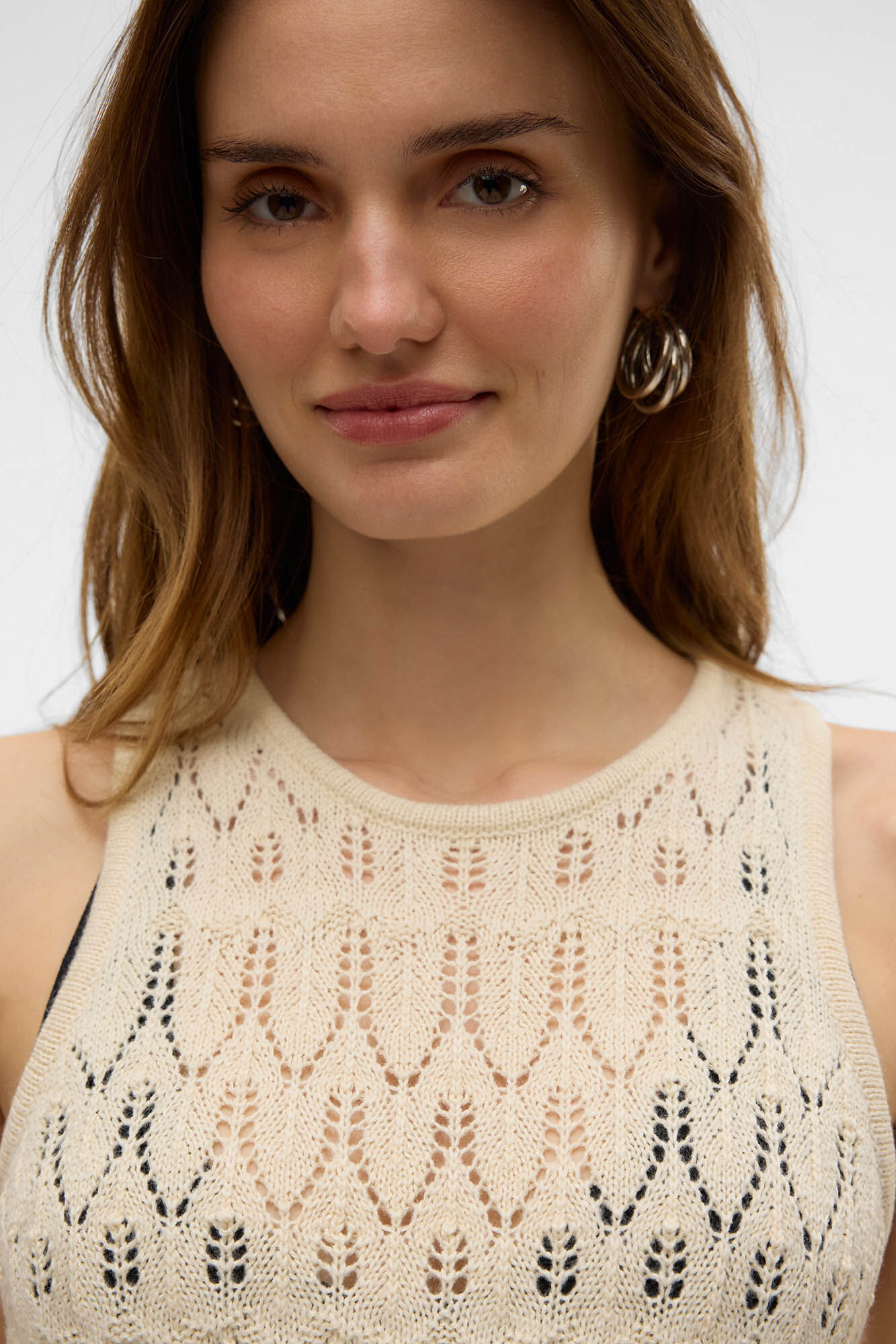 Vero Moda Vestido midi rendilhado