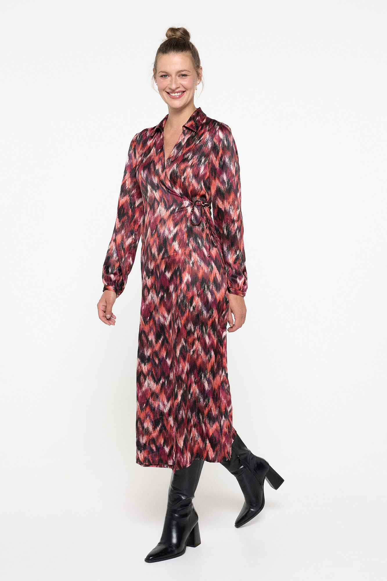 Vero Moda Vestido cruzado camisero