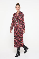 Vero Moda Vestido camisa envolvente  Roxo