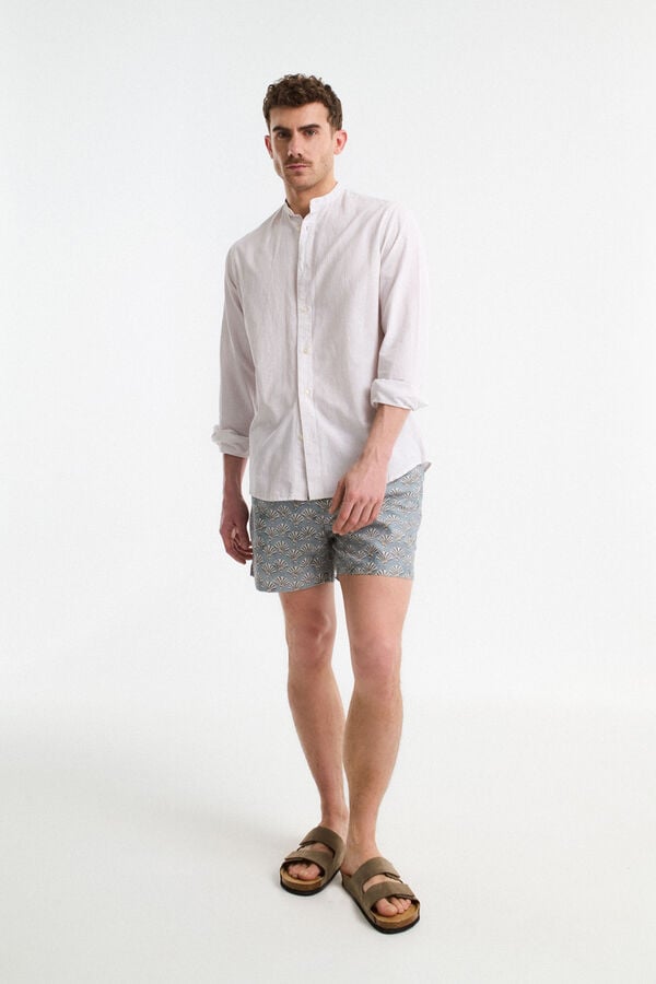 Selected Fato de banho estampado Verde