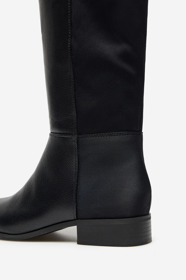 Cortefiel Bota el&aacute;stica Negro