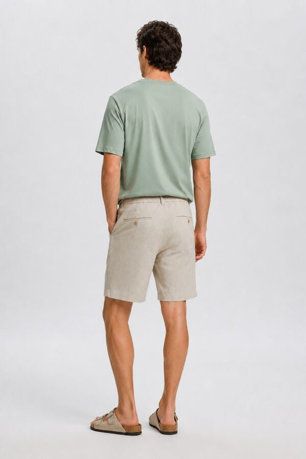 Selected Bermuda Relaxed Fit Beige