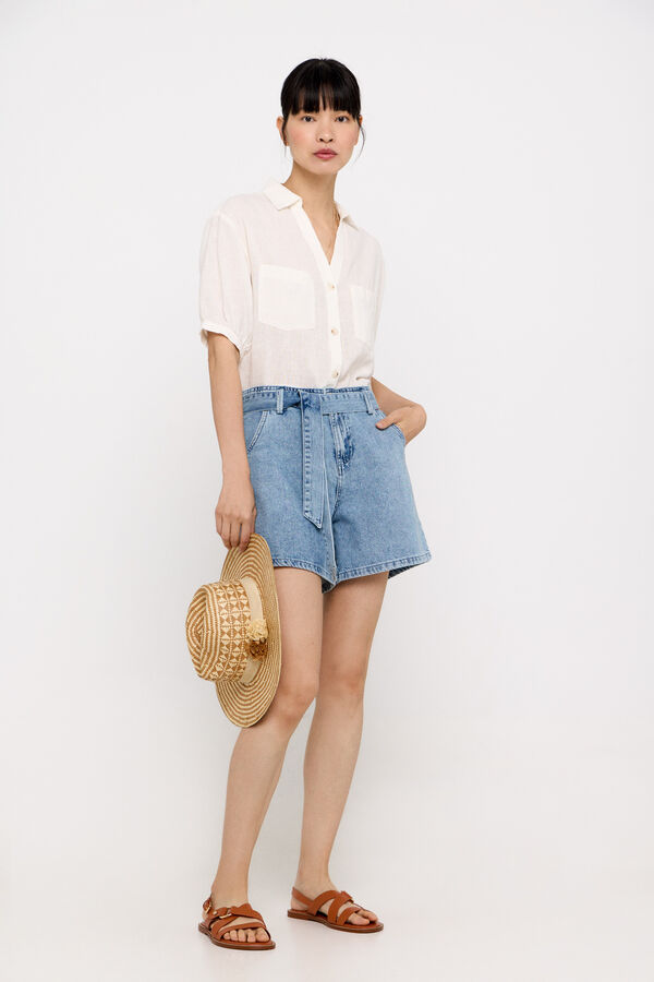 Cortefiel Cal&ccedil;&otilde;es ganga la&ccedil;o Azul