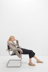 Cortefiel Pantalones vaqueros Palazzo Crop Negro