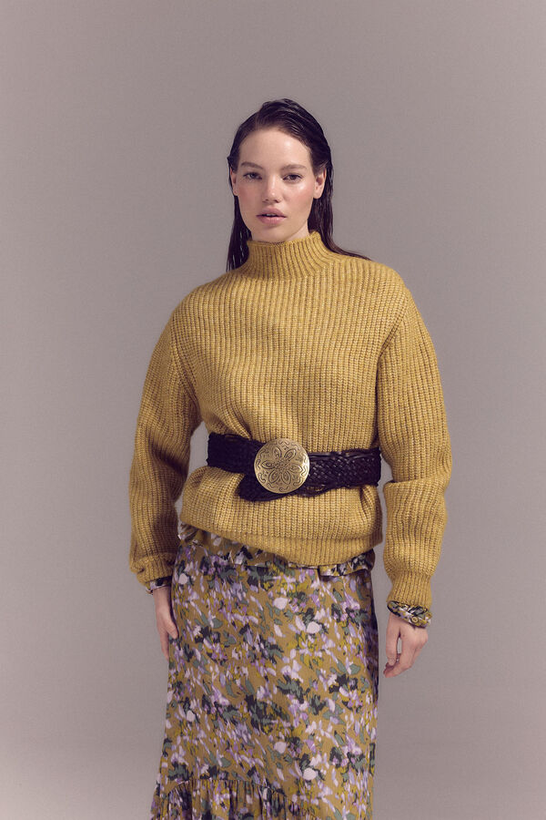 Slowlove Jersey punto perlado Dorado