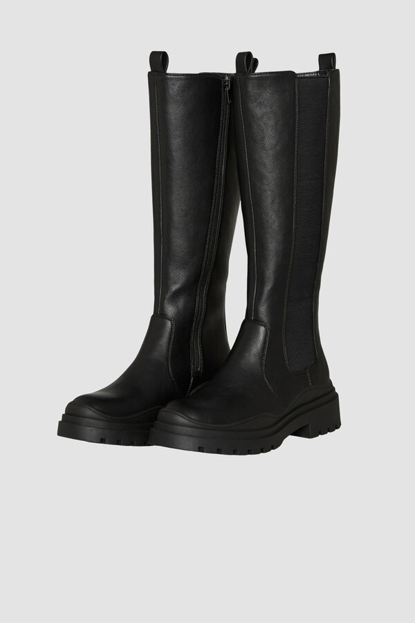 Vero Moda Bota alta ajustada Negro