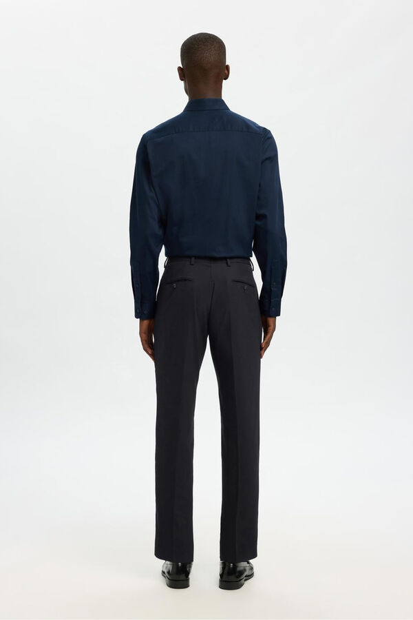 Selected Traje de dos piezas slim fit lana fr&iacute;a Negro