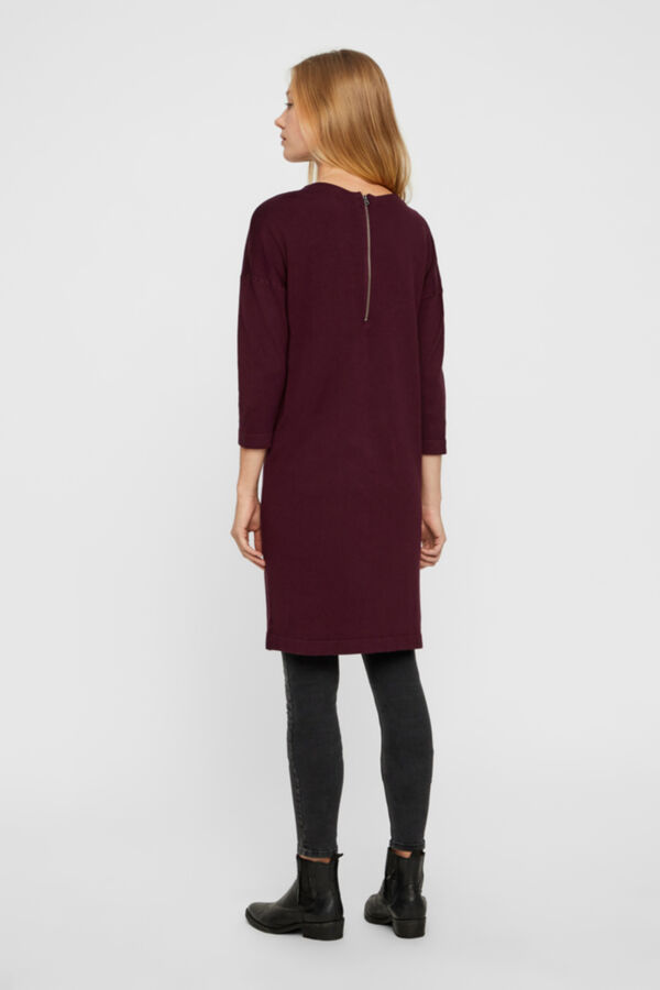 Vero Moda Vestido de punto midi Granate