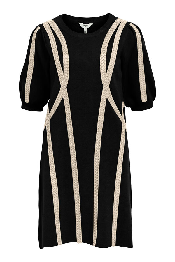 Object Vestido corto punto Negro