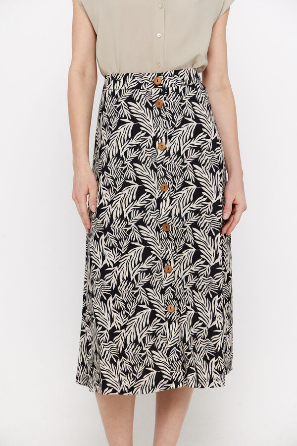 Cortefiel Saia capa midi Tostado