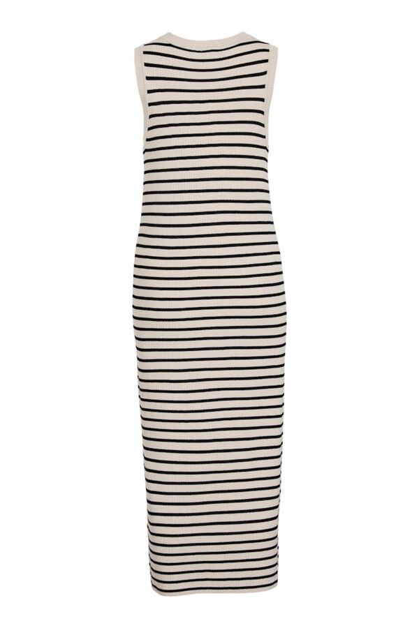 Vila Vestido midi de malha com viscose Cinzento