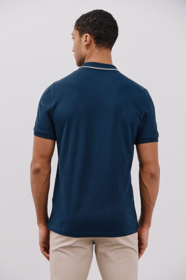 Cortefiel Polo com pontas Azul