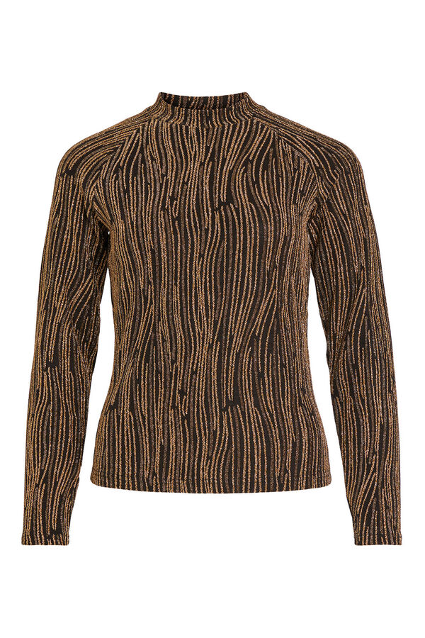 Vila Top de manga larga con l&uacute;rex Camel