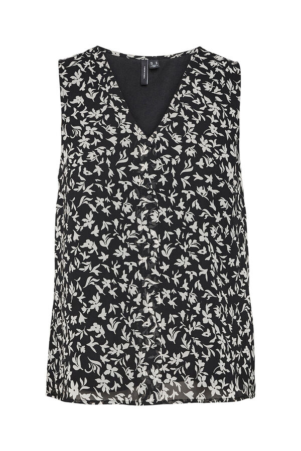 Vero Moda Blusa fluida estampada Negro