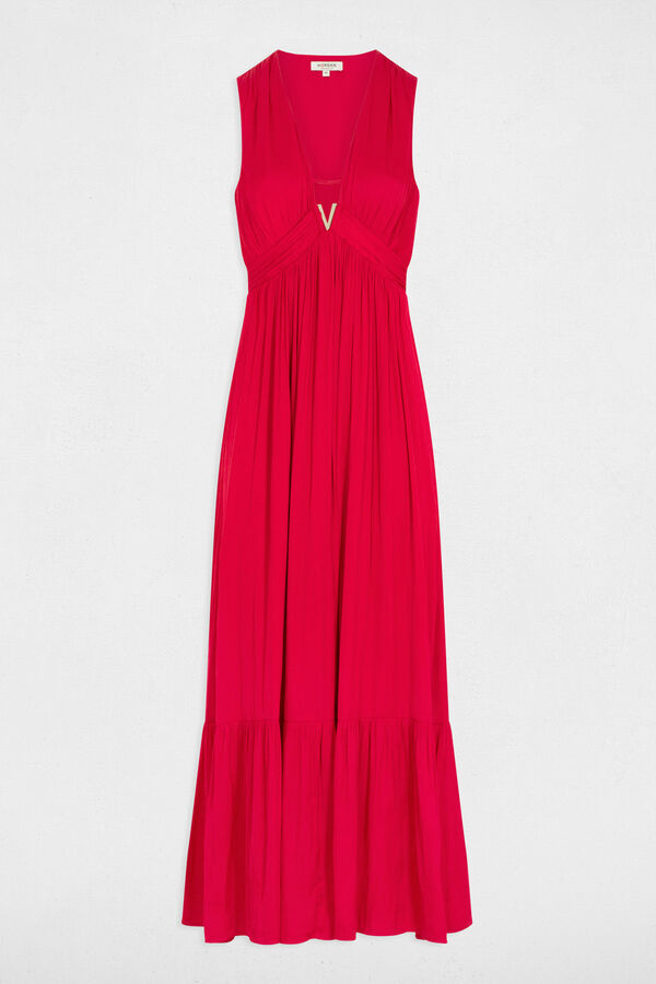 Morgan Vestido comprido boca de sino Subiu