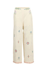 Object Pantal&oacute;n recto bordado Gris