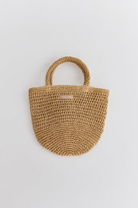 Slowlove Bolso mini de rafia