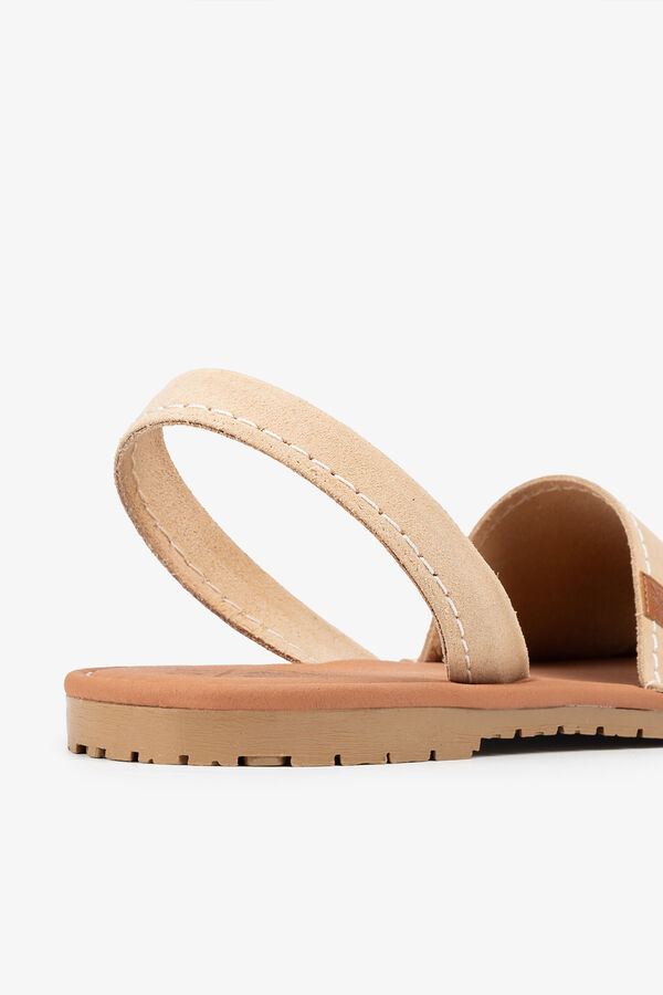 Popa Sandalia plana caballero Georgebay Serraje Beige