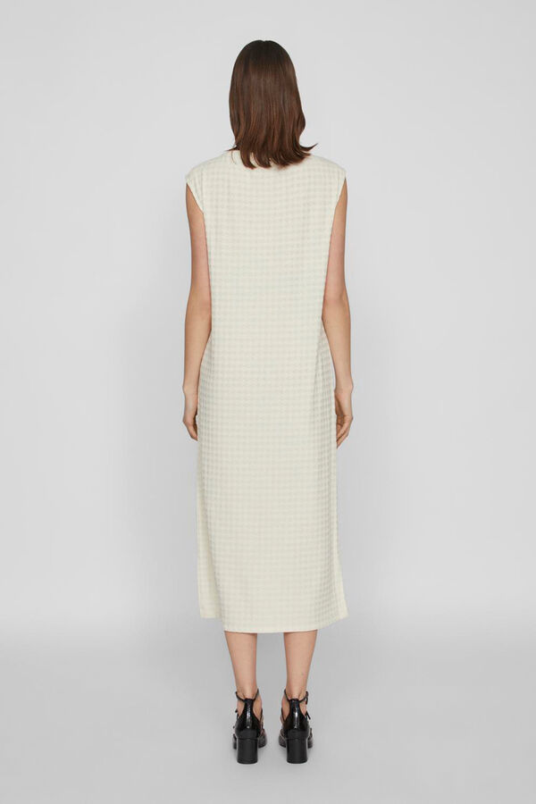 Vila Vestido midi con manga corta Gris