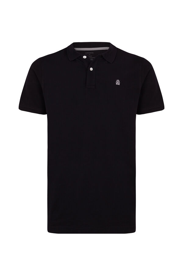 Cortefiel Polo b&aacute;sico Negro
