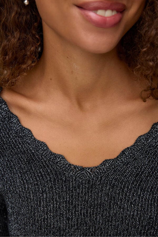 Vero Moda Jersey de punto de manga larga Gris oscuro