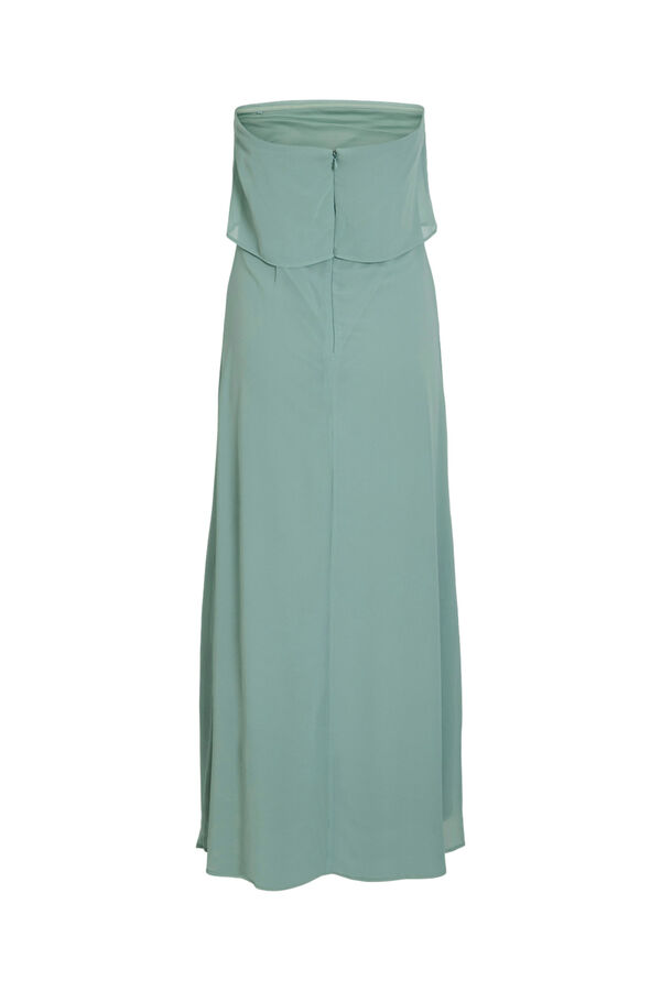 Vila Vestido de fiesta largo de tirantes Verde