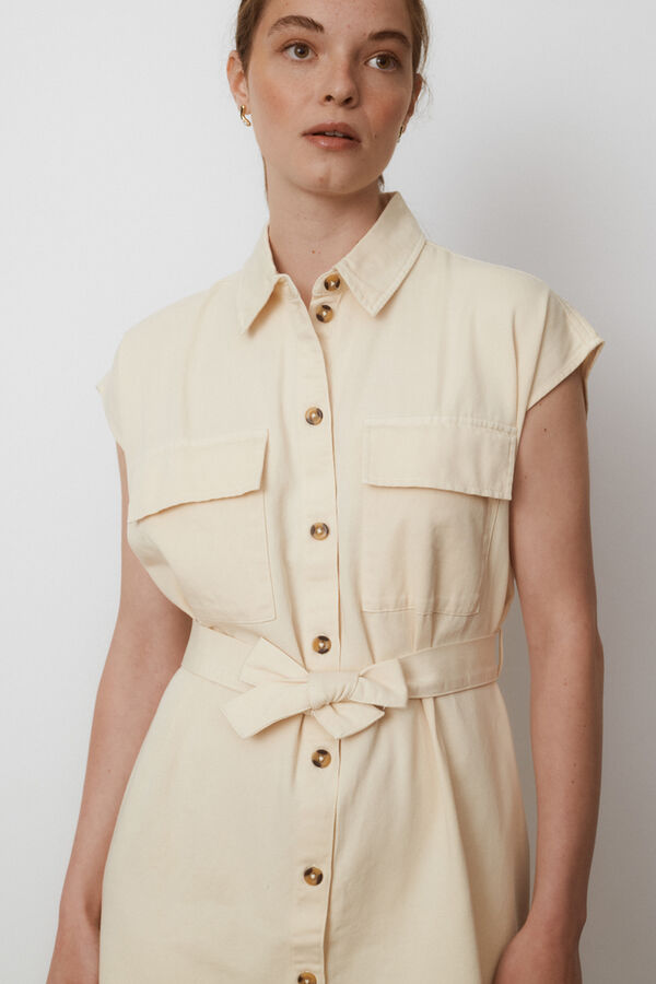 Vila Vestido curto saariano Cinzento