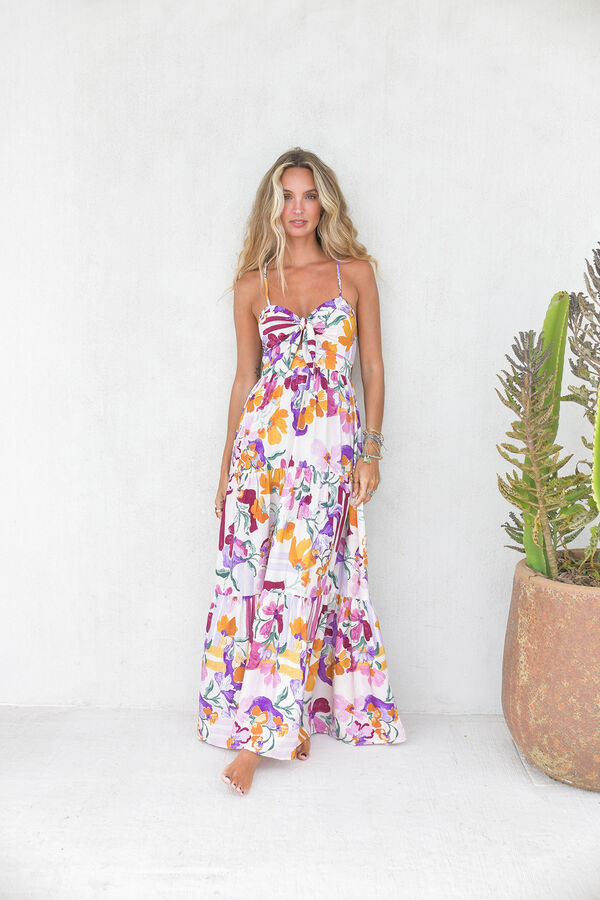 Jaase Vestido comprido Impress&atilde;o