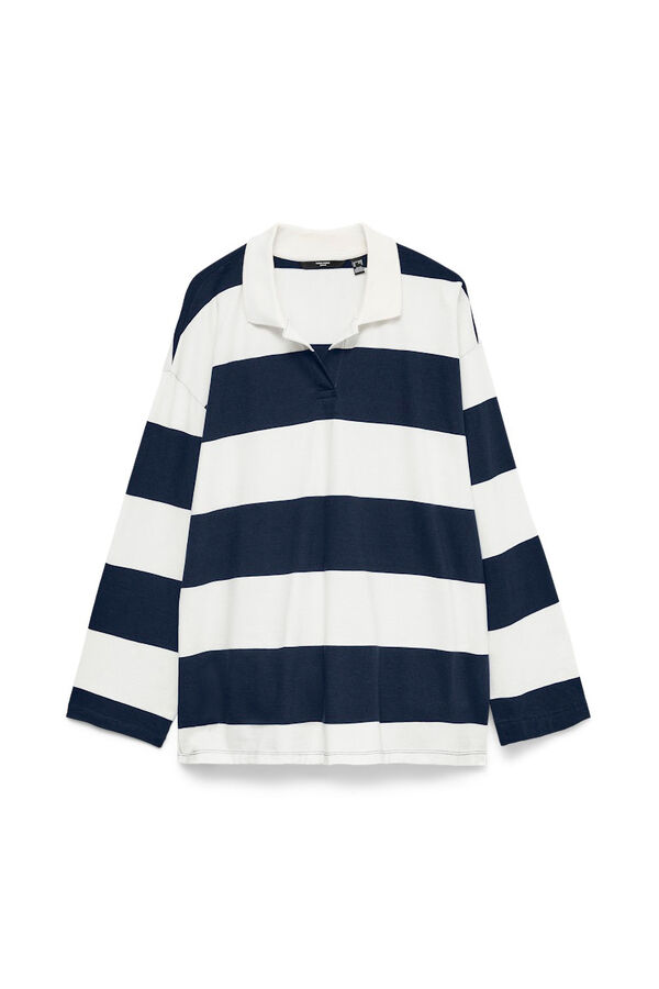 Vero Moda Curve Polo de manga larga Curve Azul marino