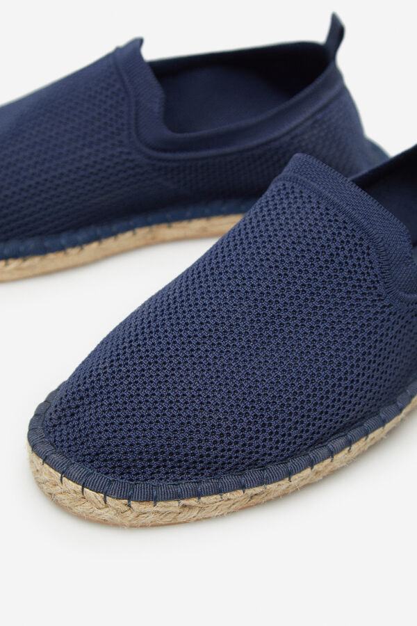 Cortefiel Alpargata tejido elastico Azul marino
