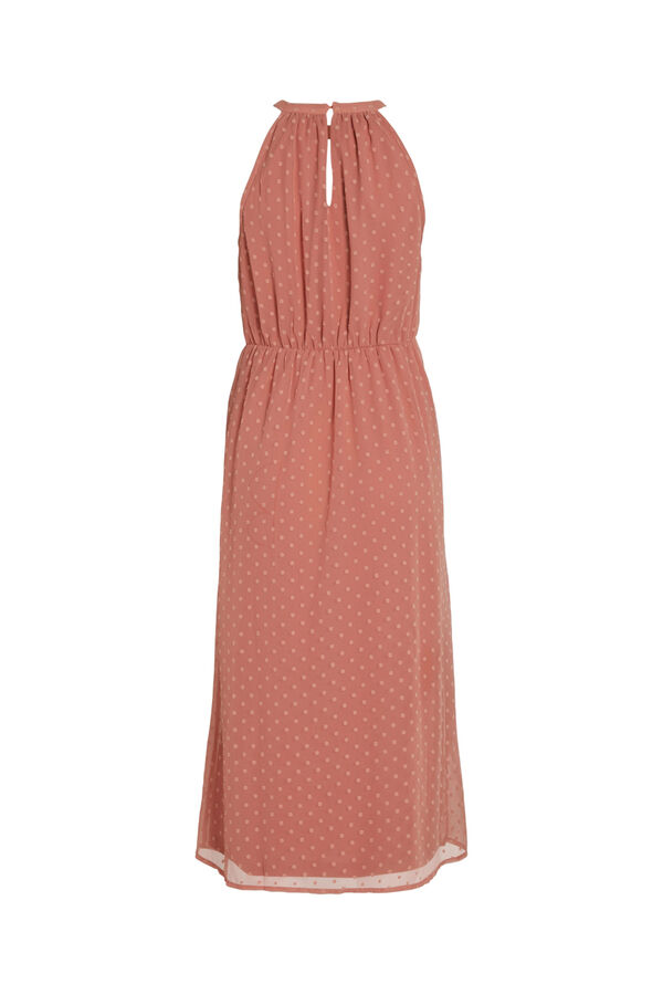 Vila Vestido cuello halter Rosa
