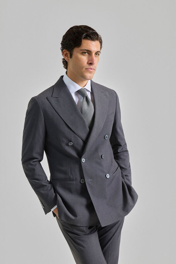 PuroEGO Traje cruzado Gris oscuro