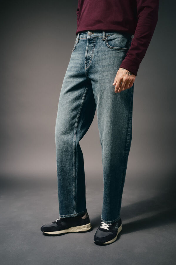 OOTO Pantal&oacute;n vaquero straight fit Azul