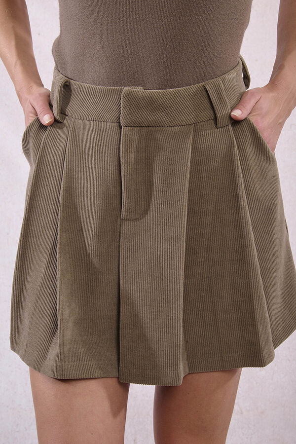 Molly Bracken Saia curta plissada Verde