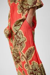 Object Calças largas estampadas Ecovero Vermelho