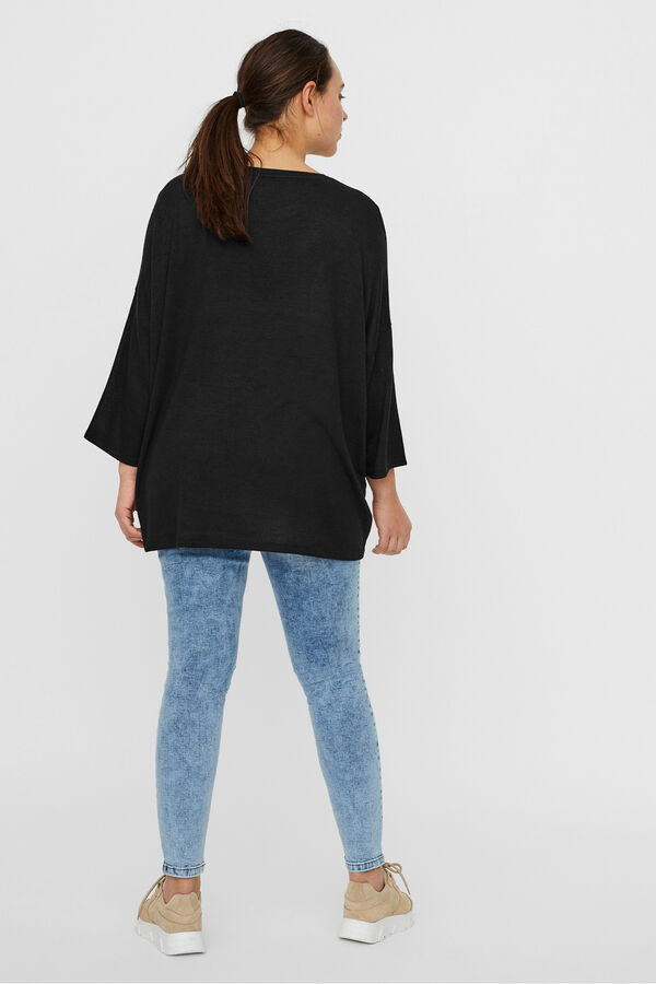 Vero Moda Curve Camiseta manga larga talla grande Gris oscuro