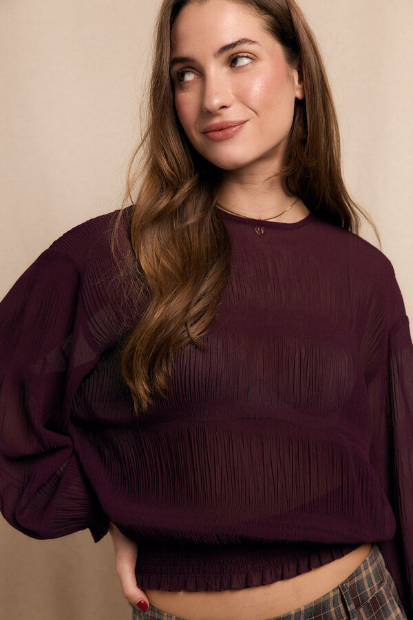 Slowlove Blusa franzida Granada