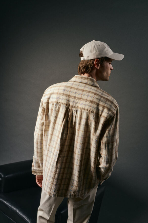 OOTO Sobrecamisa de cuadros Beige