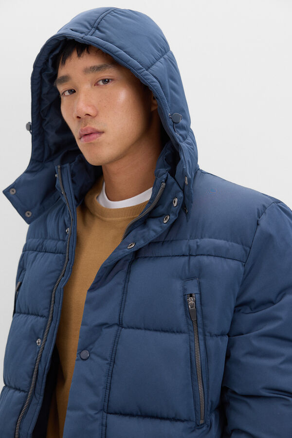 Cortefiel Parka acolchada Azul marino