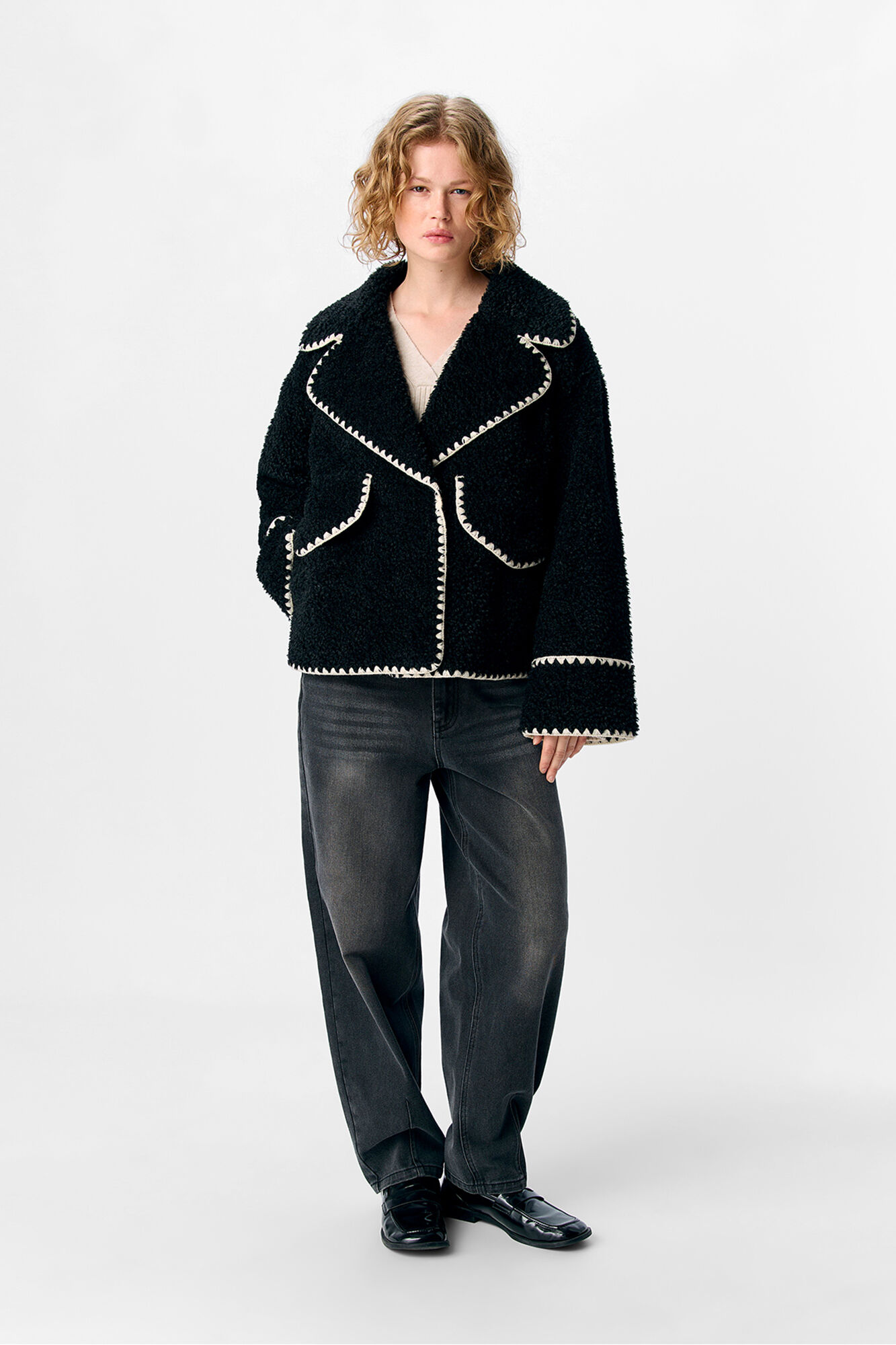 Object Chaqueta borreguillo sint&eacute;tico