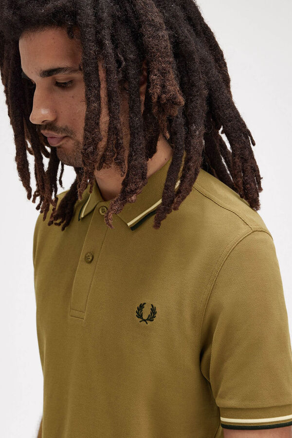 Fred Perry Polo con dos tonos Fred Perry Camel