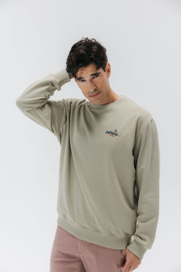 elPulpo Sudadera old school memories Kaki