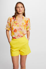 Morgan Blusa decote em V estampada Amarelo